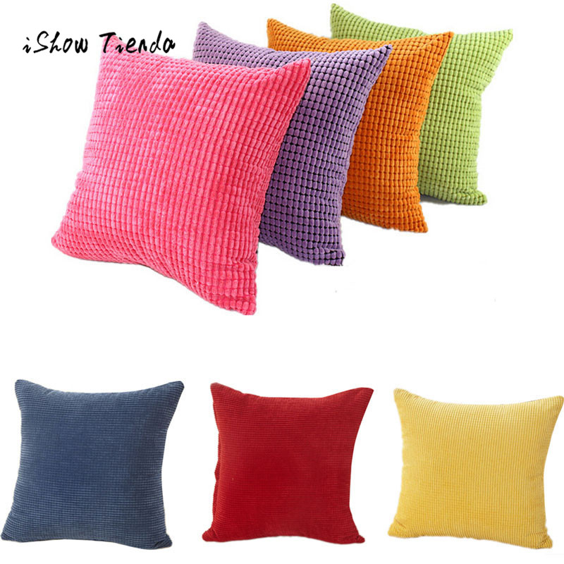 3D Ʈ ڵ  Ŀ  븣  Ŀ Ʈ Ȩ   ̽ 귣  /3D Stripe Corduroy Cushion Cover Red Nordic Pillow Cover Soft Home Decorative Pillows C